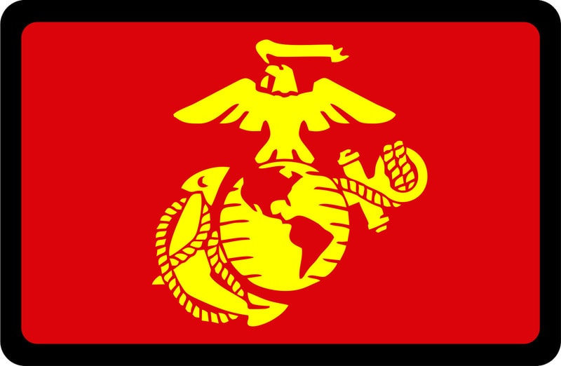 USMC - Marine Corps EGA - Tow Hitch Cover (r/y)
